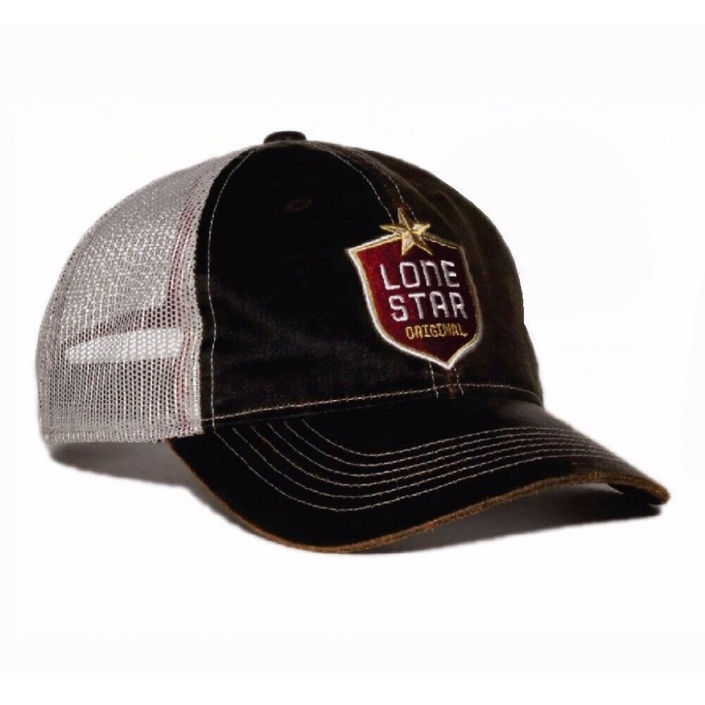 Lone Star Original Adjustable Black and Gray Cap, TX, Trucker Cap, NWOT
